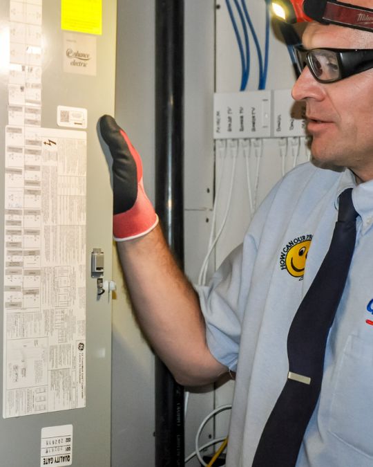 Electrician and electrical box